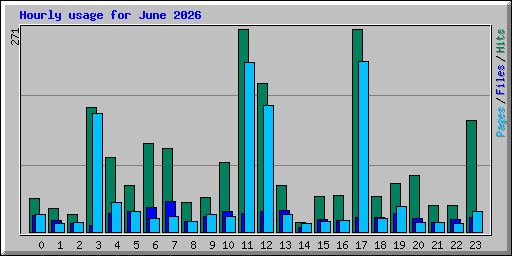 Hourly usage for June 2026
